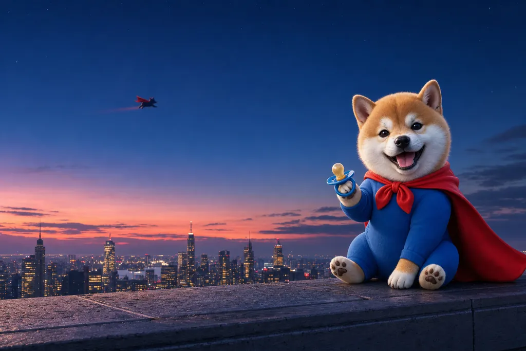Pacifinu on the rooftop with Super Inu flying far away